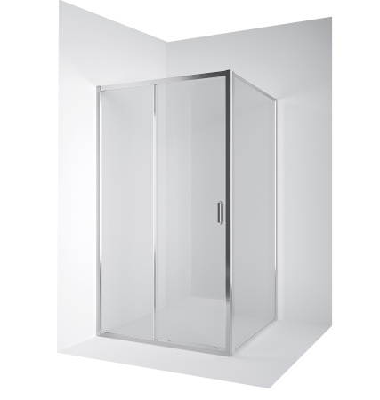 Душевой уголок Ambassador Forsa 17021119AX-120AX 130х120 стекло прозрачное профиль хром глянцевый без поддона